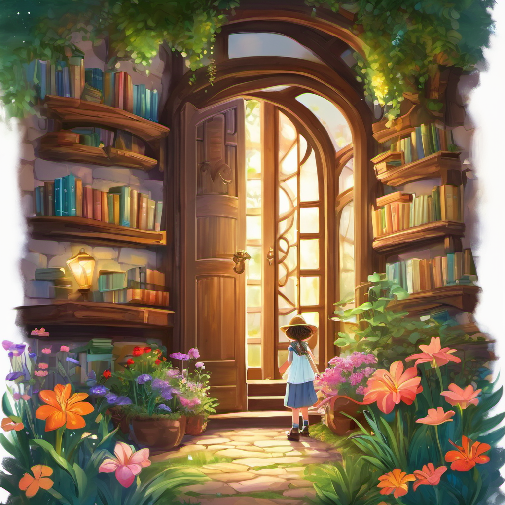 Once upon a time, in a small village, lived a curious and imaginative little girl named Lily. Lily loved to read books, especially the ones that took her on magical adventures. One day, she discovered a secret room in her house filled with colorful storybooks! Each book had a special power to transport her to different enchanting worlds. Lily's favorite book was called "The Magical Garden." As she opened the book, she found herself standing in front of a magnificent garden filled with beautiful flowers, talking animals, and fairies. The garden was vibrant and full of life, thanks to the fairies' magical care.