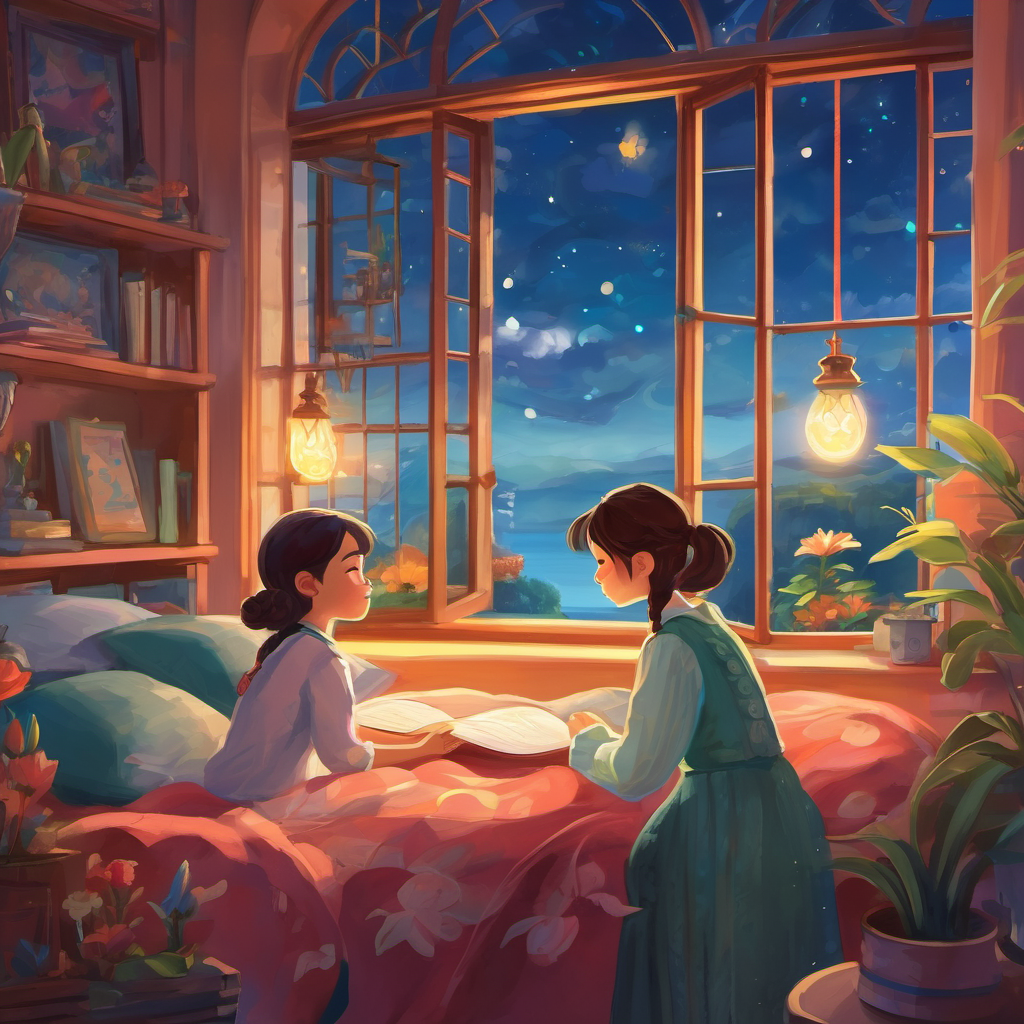 Lily learned that with courage, friendship, and a touch of magic, she could make a difference in the world. And as she closed her eyes, ready to drift into dreamland, she knew that even in her own imagination, incredible stories could come to life. The end. Goodnight, dear Lily. Sleep well and dream of magical adventures!