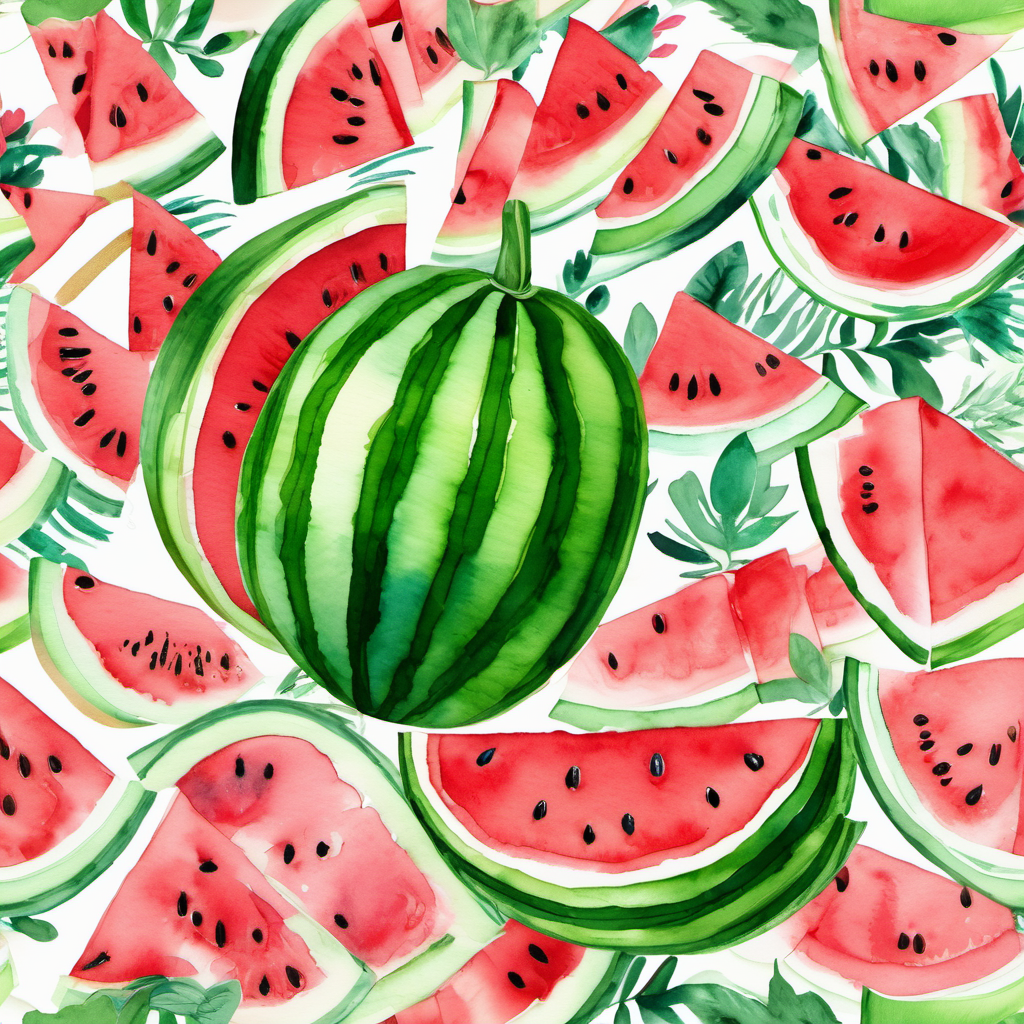 Importance of friendship, summer and watermelon