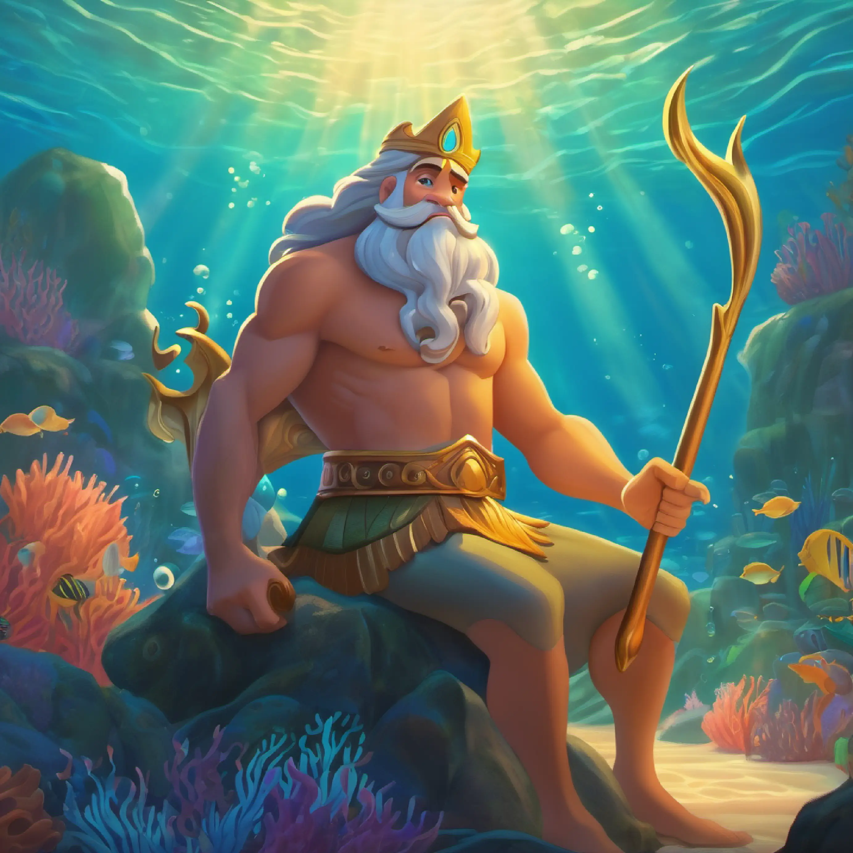 King Triton, Alani's father, teaches the importance of listening.