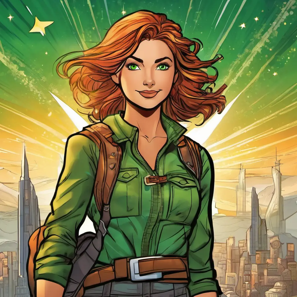 Introducing Brave girl, green eyes, adventurous spirit, warm smile, the protagonist, and her desire to find the star.