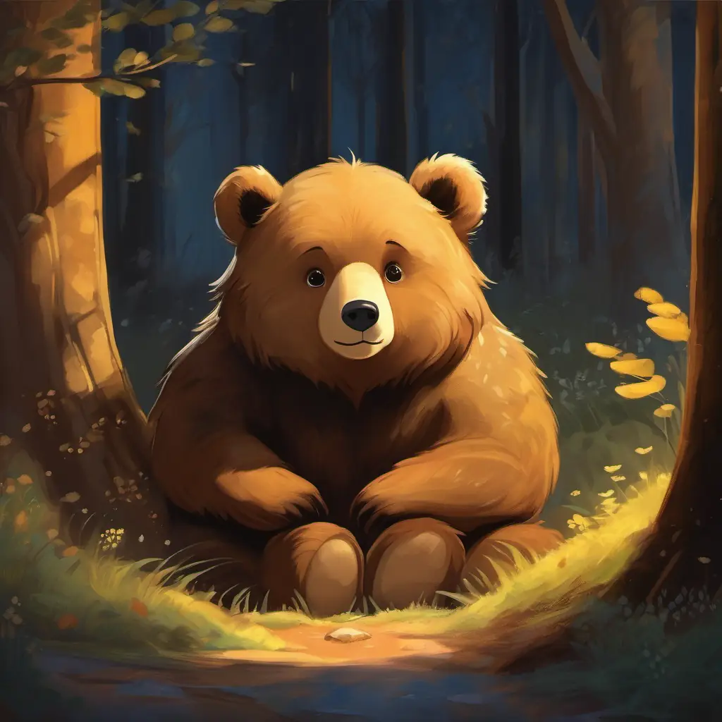 Little bear with soft brown fur, bright black eyes's love for honey and his solitary nature introduced.