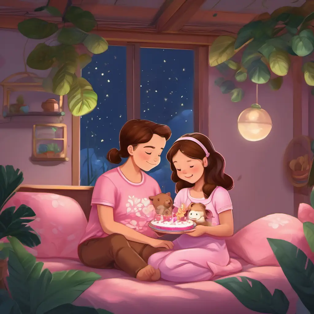 Imagine the peaceful night in the jungle as Olivia goes to sleep feeling happy and cozy in her crib.