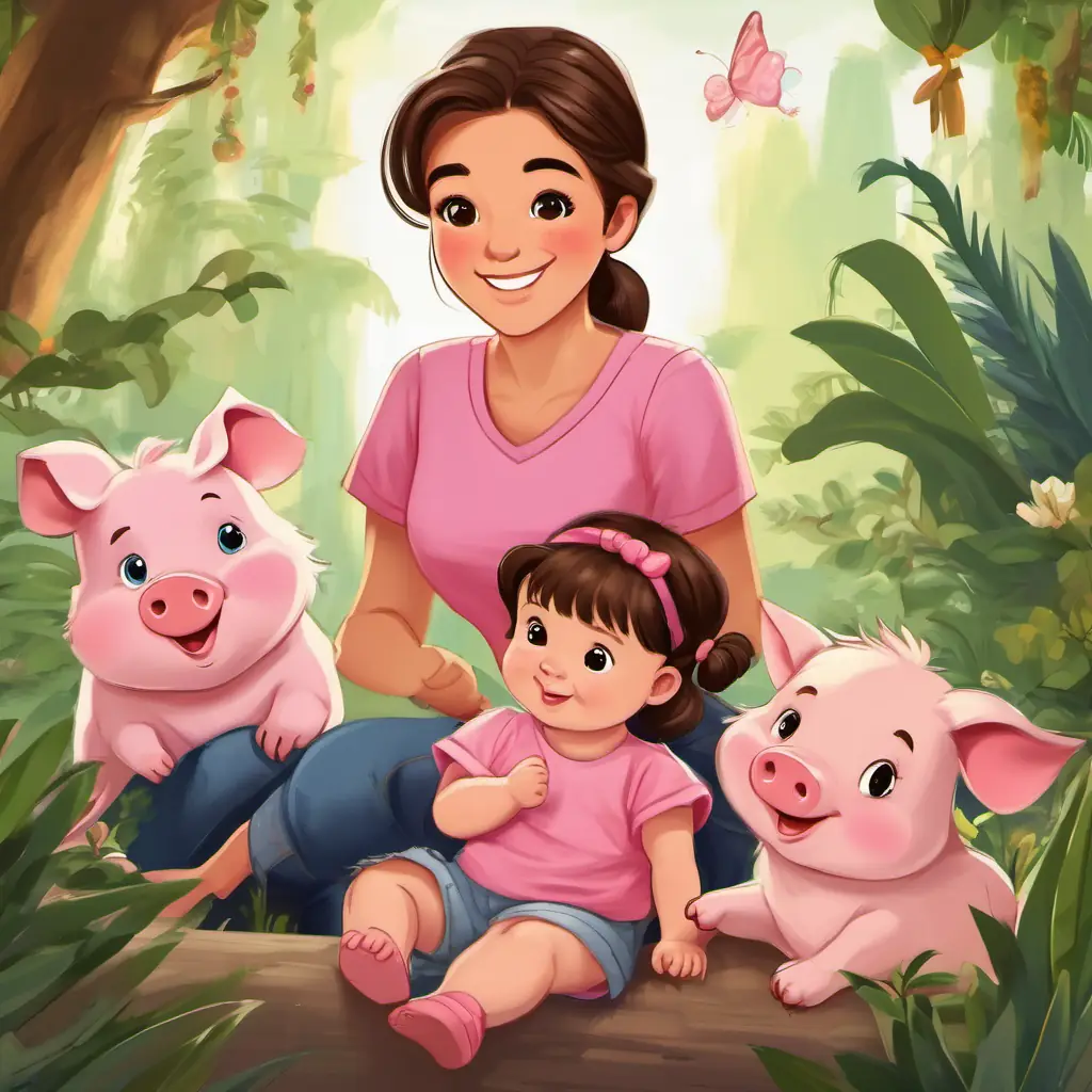 See the happy and content faces of Olivia and her jungle friends as they share in the joy of her special day.