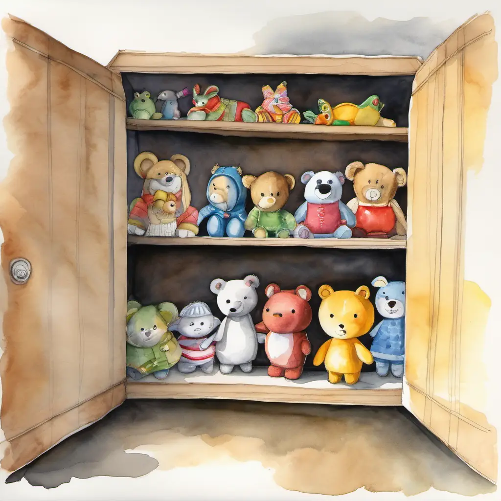 Toys face fears together in the Wardrobe Tunnel.