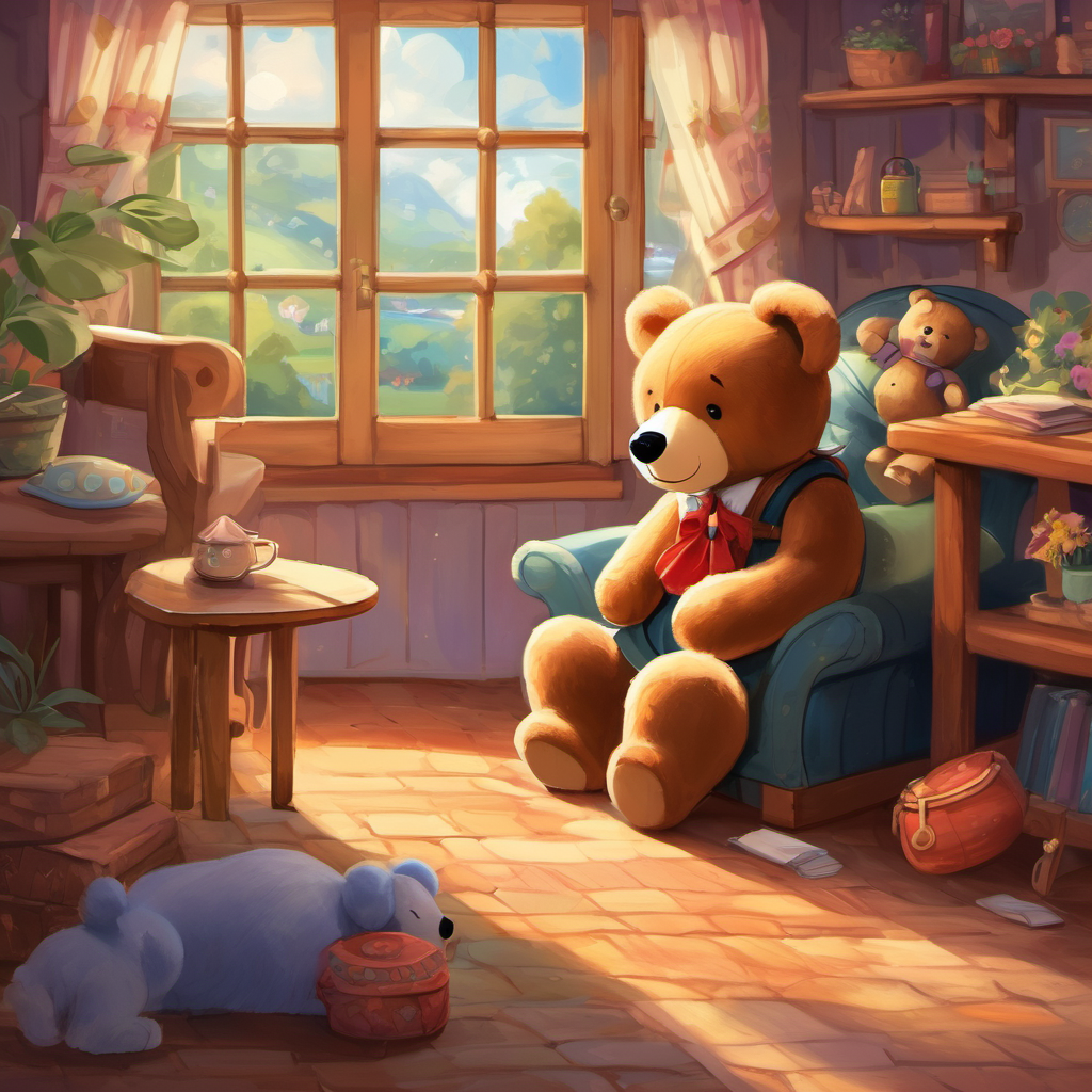 Once upon a time, in a cozy cottage nestled in a small town, lived a little girl named Lily. Lily had a favorite teddy bear named Mr. Cuddles, who had been her best friend since she was a baby.  Now, Mr. Cuddles was unlike any other ordinary teddy bear. You see, whenever Lily would drift off to sleep, he would magically come to life and embark on exciting adventures. But there was one problem - each time Lily woke up, Mr. Cuddles would quickly turn back into a stuffed toy, unable to move or talk until the next night.