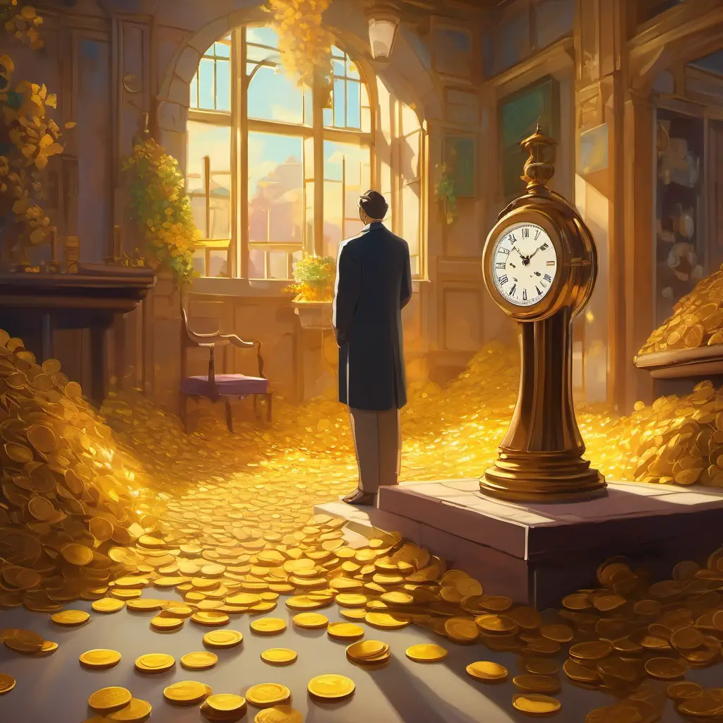 Time passes, the rich man dies, and the gold remains hidden.