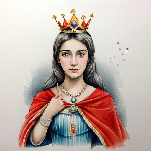 Maria making her wish to become a queen