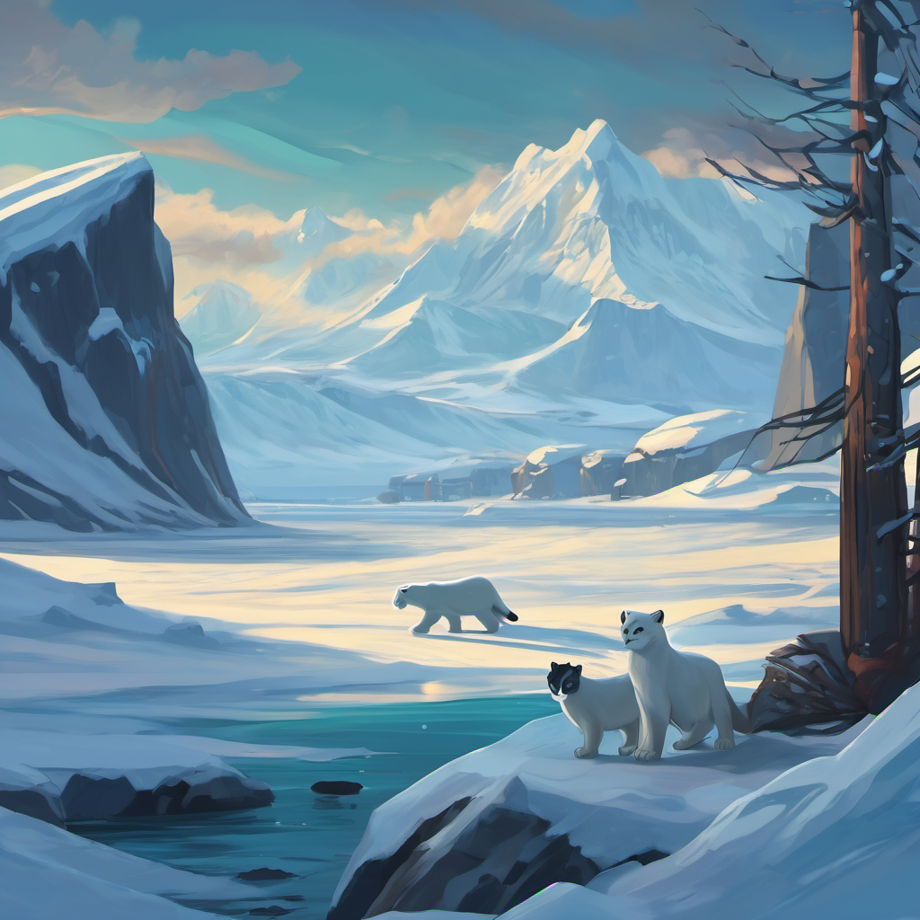 One fateful day, a bitter winter wind swept through Antarctica, carrying whispers of Zace's malevolent plans. Zace sought to cover the entire land in an eternal winter, freezing everything and everyone trapped within its icy grip. The penguins, seals, polar bears, and even the resilient snow leopards knew that they needed a hero to save them from this grim fate. The creatures gathered together and decided to seek out Alex, the protector of the realm, to plead for their help. Alex listened intently as the delegation shared their concerns and begged for salvation from the impending doom. With a resolute gleam in their eyes, Alex decided it was their duty to face Zace and save Antarctica from the relentless darkness about to descend.