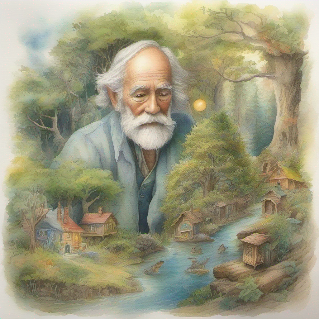 Old man's stories teaching about imagination and hidden magic