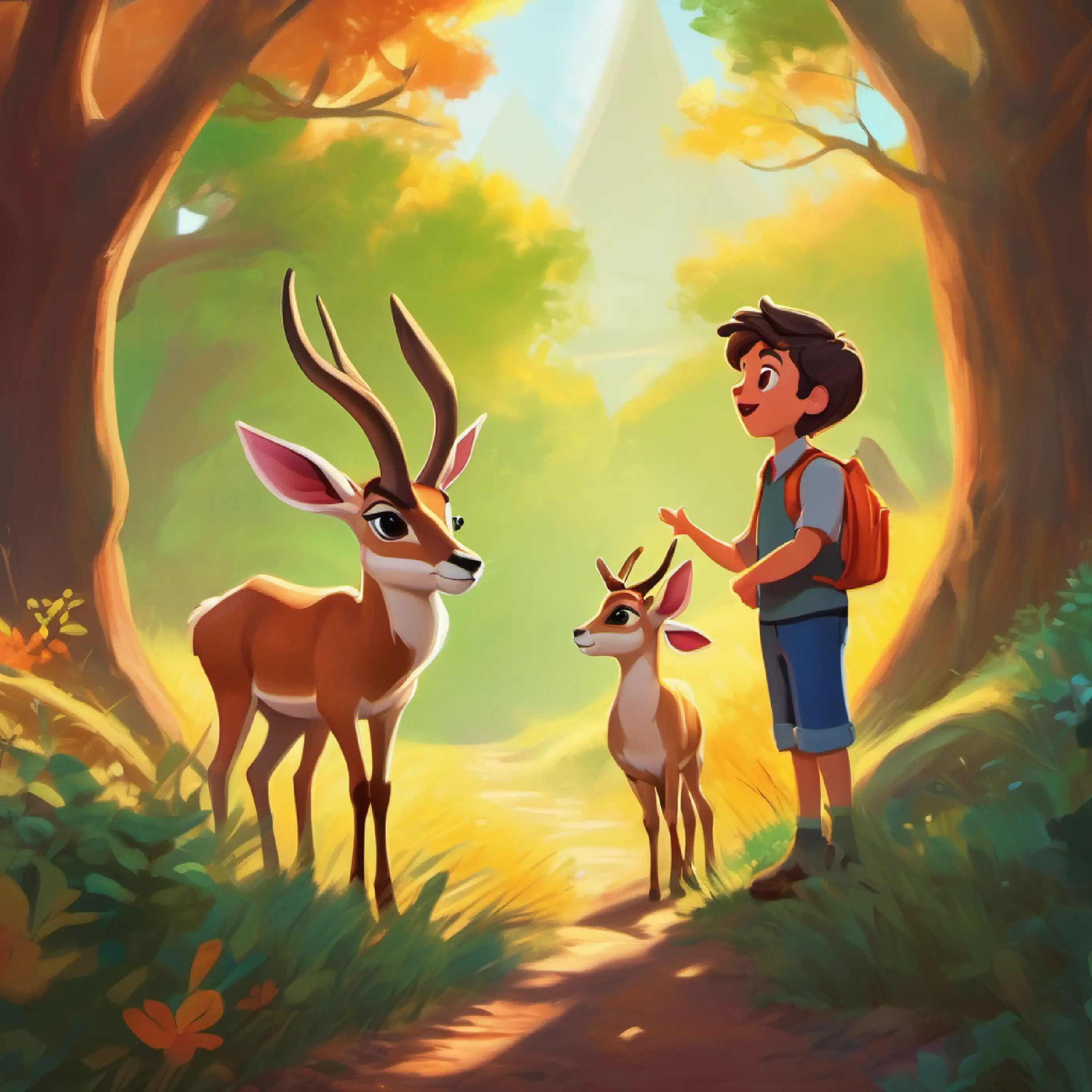 Amy the Antelope encourages Alex to pursue his dreams.