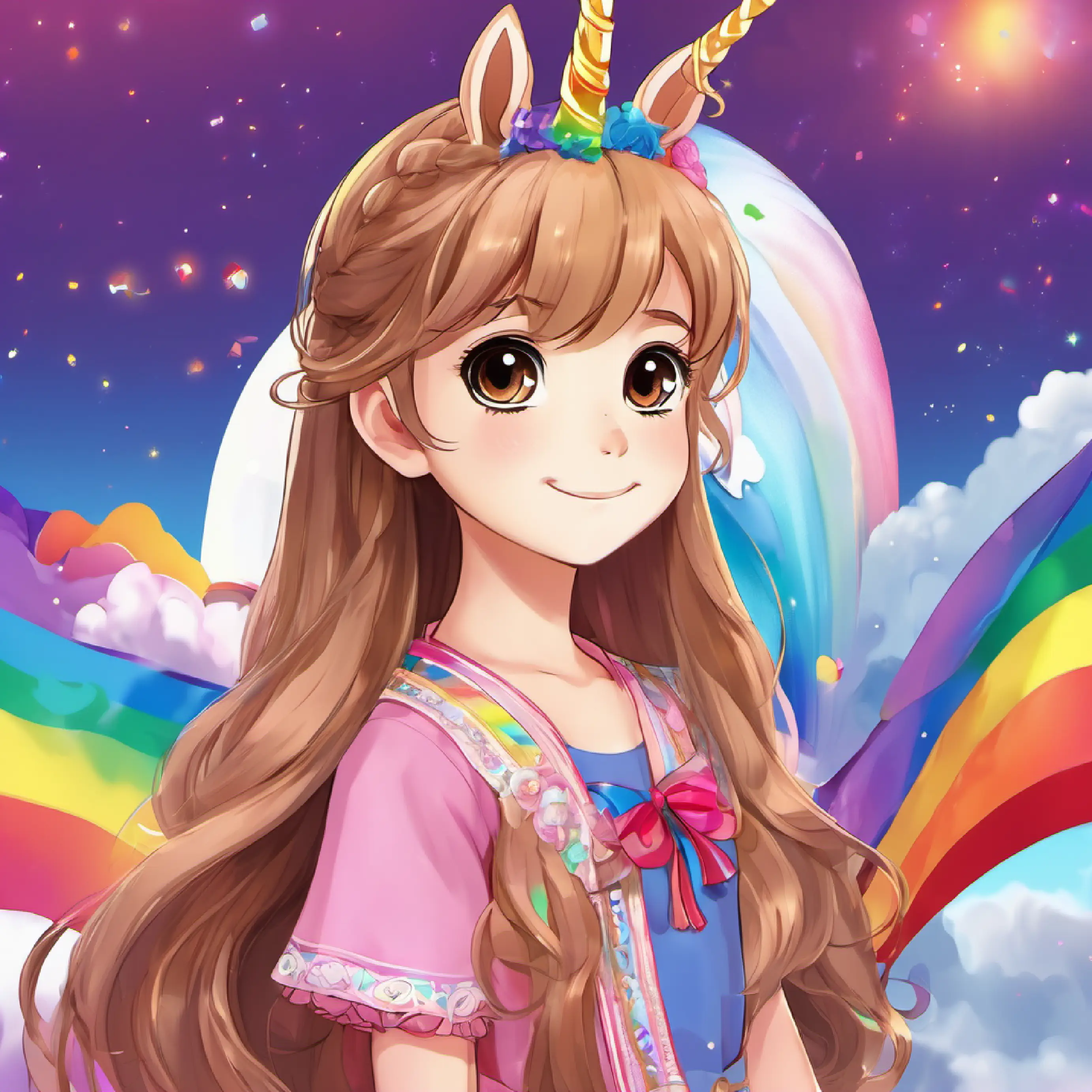 Sofia realizes the unicorn is missing, suspects it's on the rainbow.
