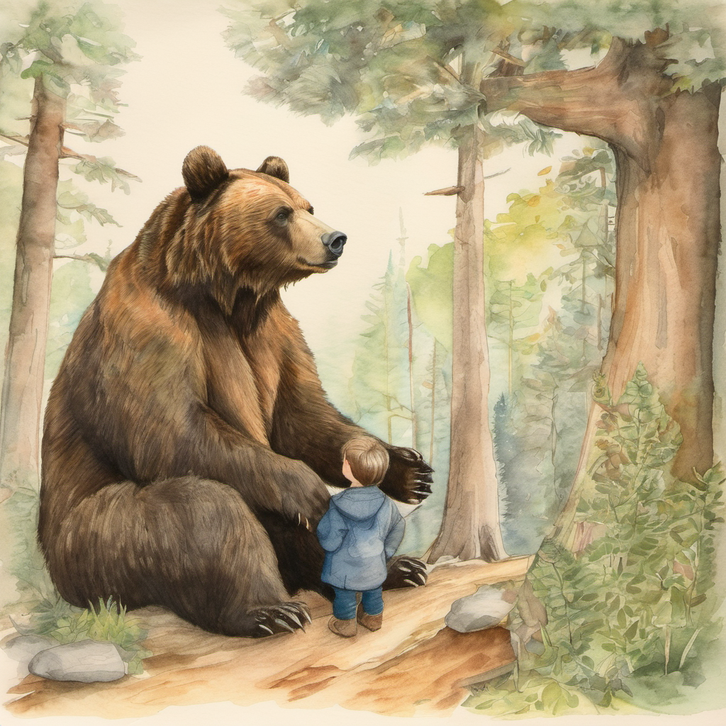 The friend explaining what the bear 'said'