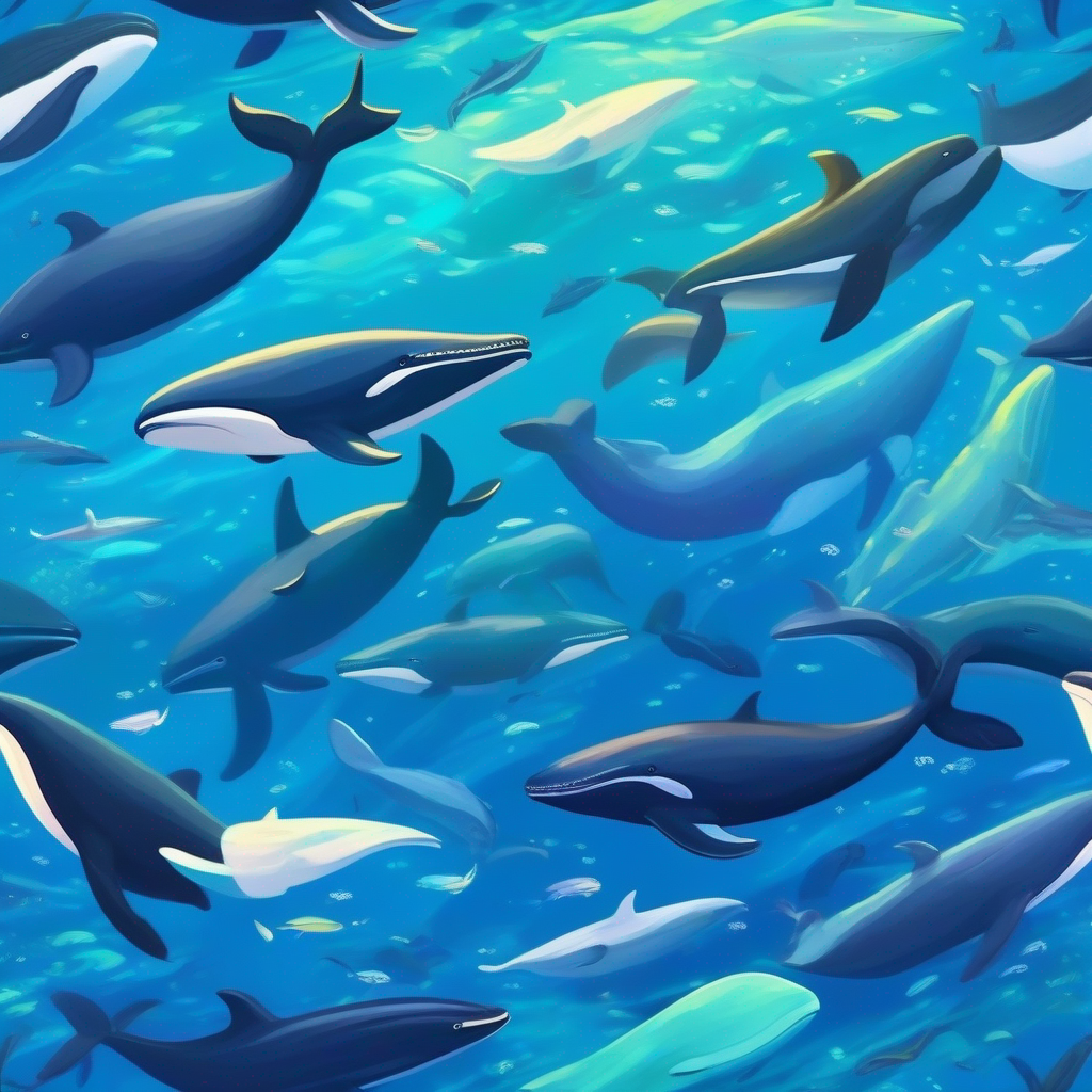 Whales coming together and listening to each other's songs