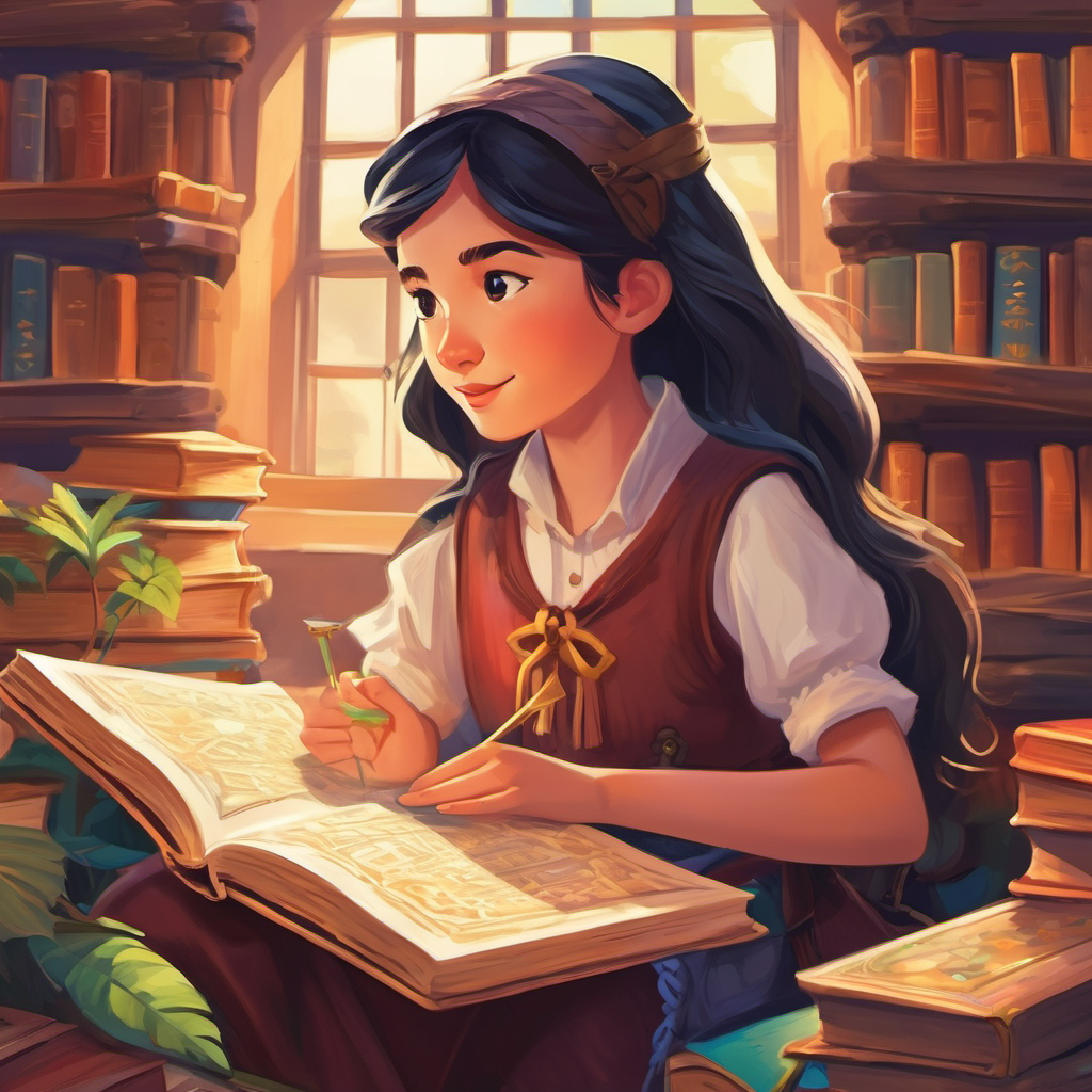 As she roamed through the aisles, Lily discovered that each book had its own secret power. There were books that let her travel to far-off lands, books that revealed hidden treasures, and books that turned into companions, ready to explore any world with her. Lily's imagination soared, and she embarked on one adventure after another. With the help of her newfound friends from within the pages, she sailed on pirate ships, flew on the backs of magical creatures, and even solved riddles with clever talking animals.