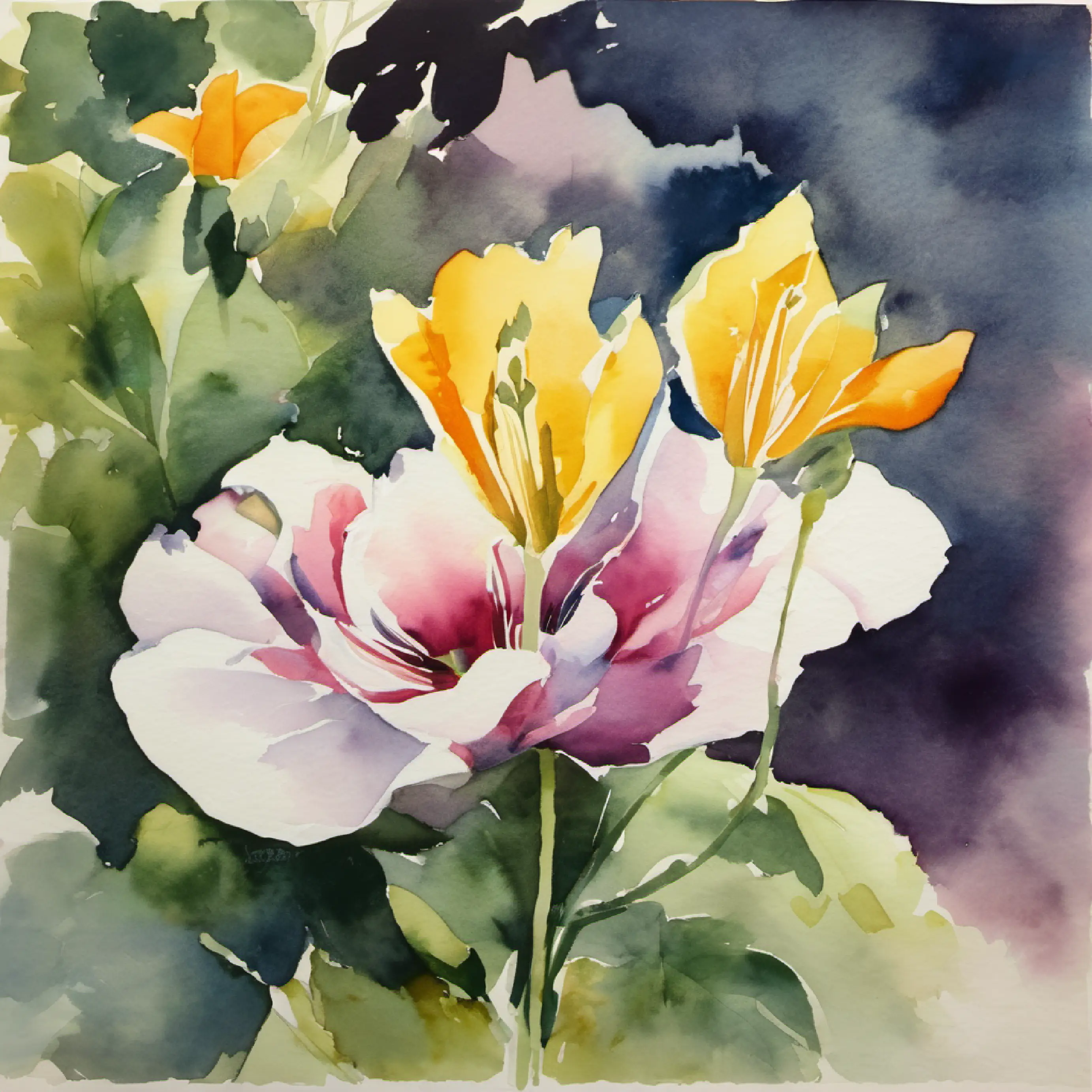 The friends' curiosity about the flower's name foreshadows a quest.