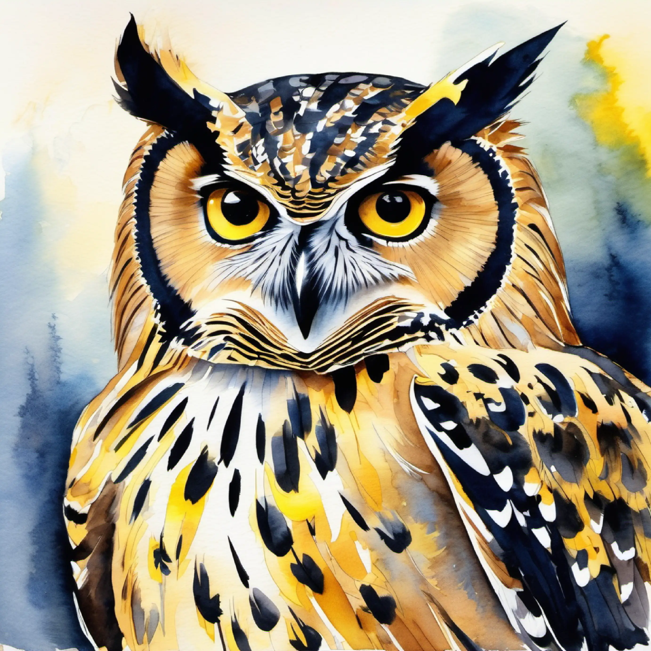 Decision to ask Wise owl, mottled feathers, sharp yellow eyes the Owl shows their problem-solving approach.