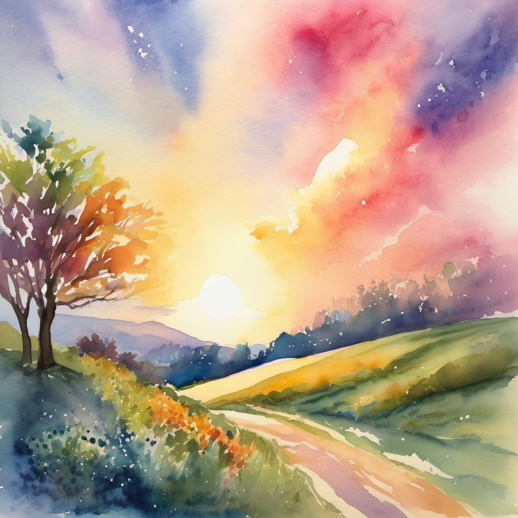 On the first day, the God created light. This light was bright and made everything visible. The God knew that light was important as it brought warmth and happiness. The God was delighted to see the world brightening up.