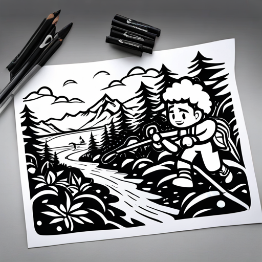 Berry traversing a forest, crossing a river, climbing a mountain