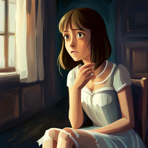 Terrified girl witnesses eerie figures and hears Transparent figure in a torn white dress.ly whispers
