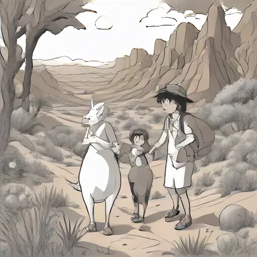 Desert life changed forever with happiness and sound.