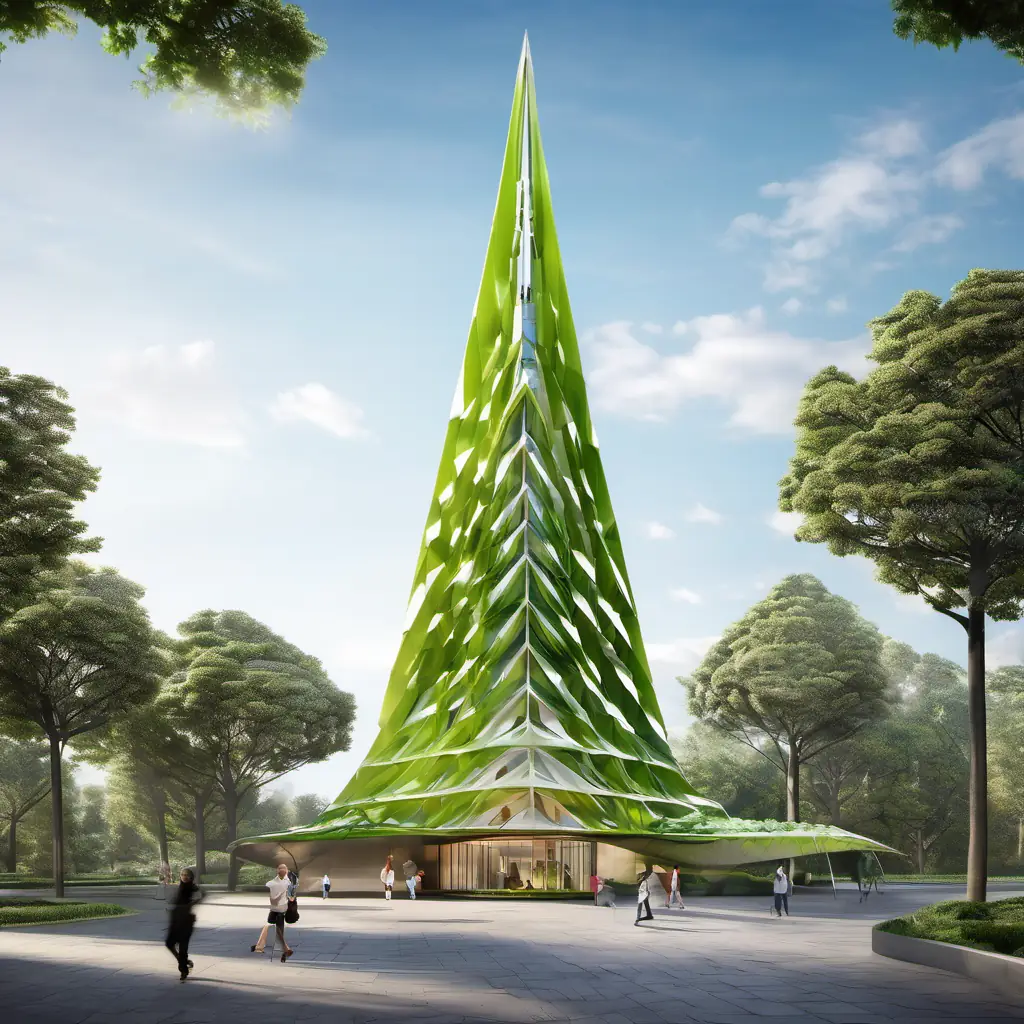 The Verdant Spire features adaptive technology for energy and water efficiency.