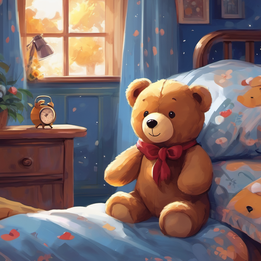 Teddy bear, teddy bear, touch your toes,
In your playful ways, happiness flows.
You remind us to move and stay active,
With you by our side, we'll be so active. Teddy bear, teddy bear, go to bed,
In your peaceful sleep, dreams will spread.
You keep us safe, through the darkest night,
Hugging you tight, everything feels right.