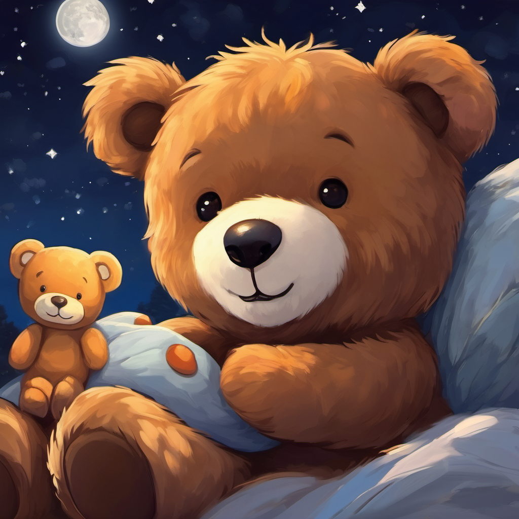 Teddy bear, teddy bear, say "good night",
In your fluffy arms, everything feels right.
We'll cherish each moment, with you so dear,
Goodnight, sweet teddy bear, we hold you near.