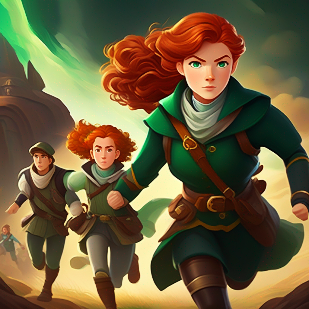A brave and determined adventurer with auburn hair and emerald eyes. and her team travel through time to historical events.
