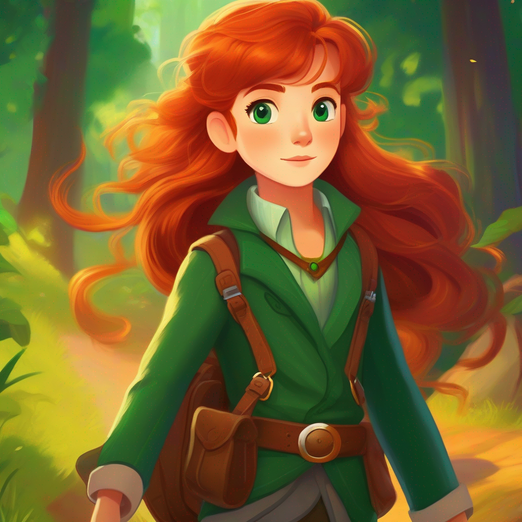 A brave and determined adventurer with auburn hair and emerald eyes.'s adventure inspires others to value history and take responsibility.