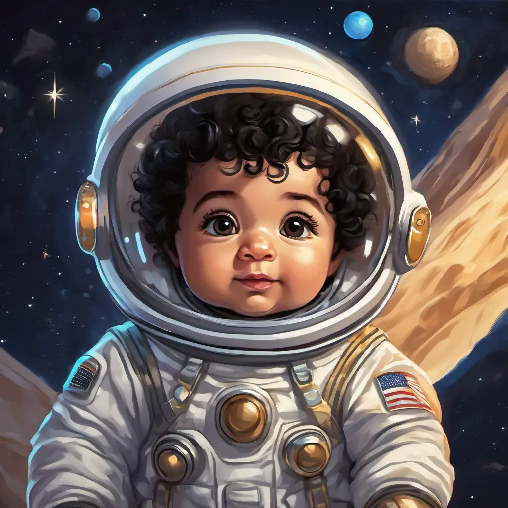George travels to space and experiences weightlessness and the beauty of stars.