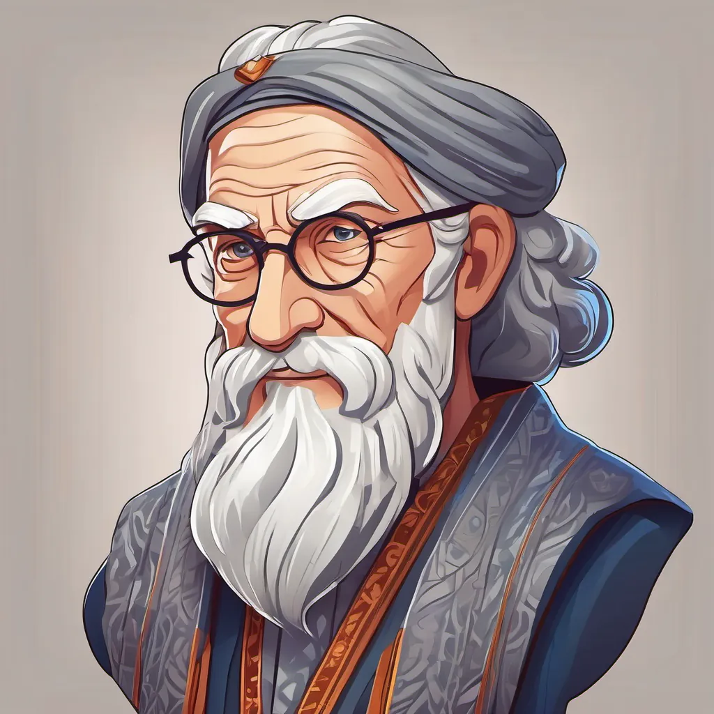 Old man with gray beard and wise eyes gives advice: use wisdom and compassion.