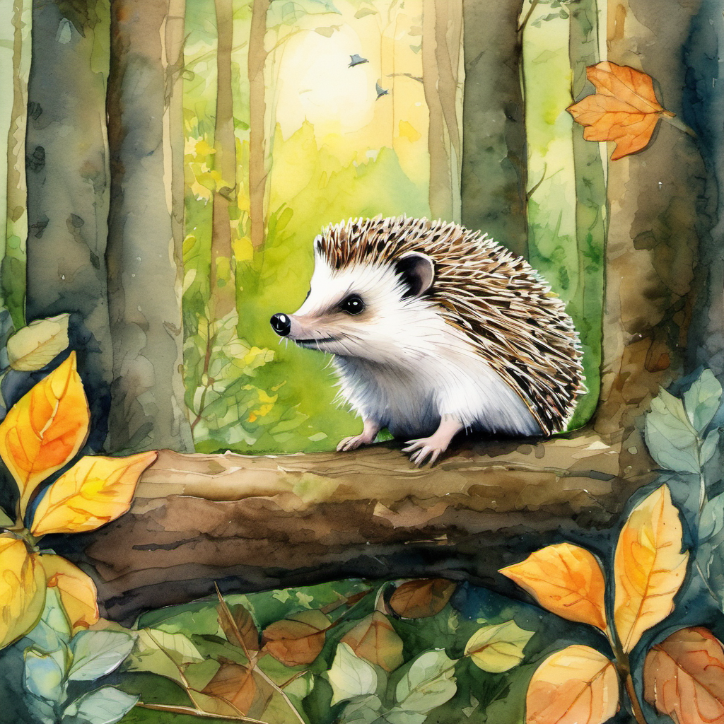 Once upon a time, in a peaceful forest, there lived a kind-hearted and ever-helpful hedgehog named Henry. Henry was unlike any other hedgehog in the forest, for he possessed an extraordinary gift. Instead of focusing on his own needs, he dedicated his time and energy to assist any creature that he came across, regardless of their size. One sunny morning, as the birds chirped cheerfully and the gentle breeze whispered through the trees, Henry scurried along through the forest. Suddenly, he spotted a tiny sparrow struggling to build her nest on a high branch.