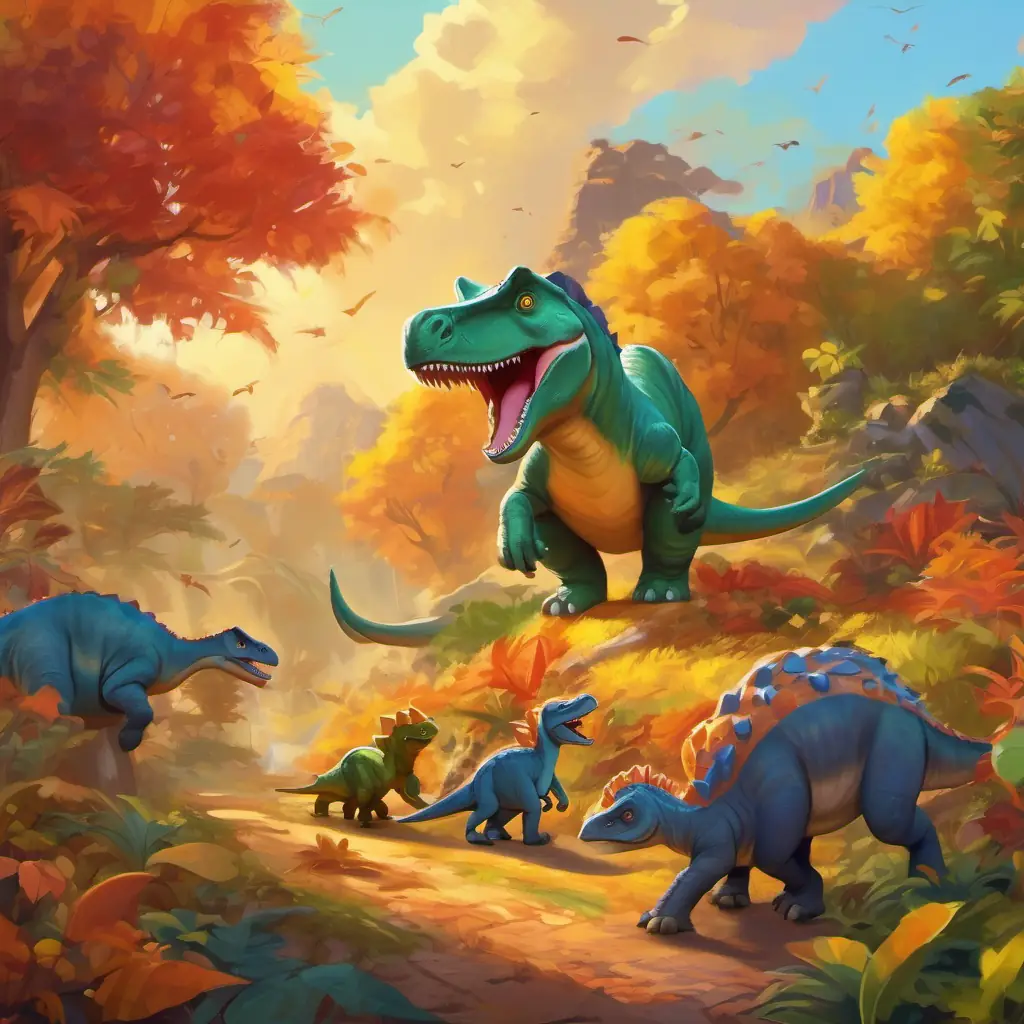 A joyous ending with the dinosaurs living harmoniously in their new herbivorous world.