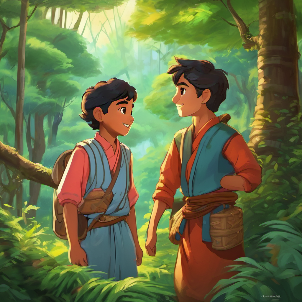 As time passed, word of Arjun's adventures and his unbreakable friendship with Alisha spread throughout the village. People from near and far were captivated by their story and began to believe in the power of friendship. Arjun's journey through the forest not only brought friendship to its inhabitants but also taught the villagers about acceptance and unity. People of all ages began to view friendship differently, recognizing that it was not bound by age, appearance, or background.