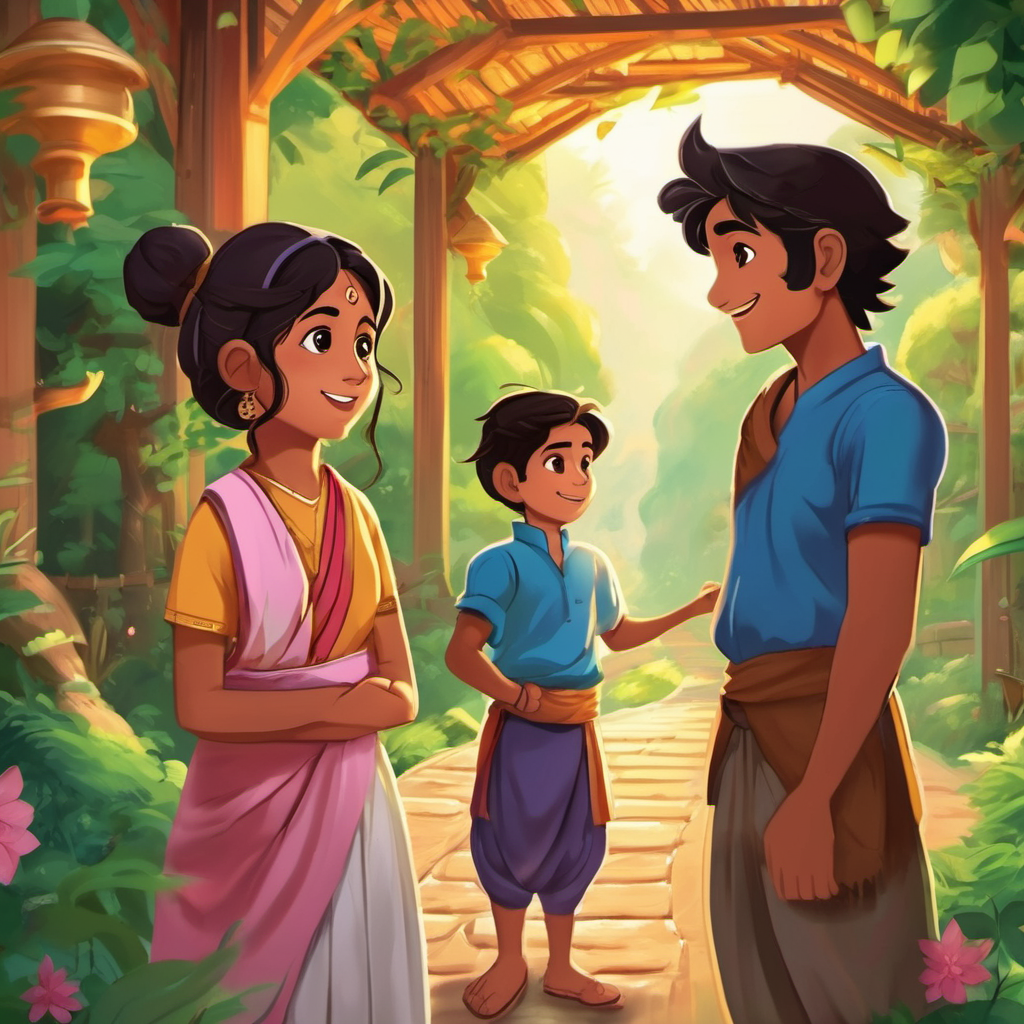 The village of Manpura transformed into a place where everyone respected each other's uniqueness, and friendships were formed with heartfelt joy. The tales of Arjun, Alisha, and Pari became a part of the village's folklore, reminding everyone to embrace and celebrate friendship. And so, dear young reader, remember that friendship knows no boundaries. Like Arjun, be open to new friendships, for they have the power to transcend any differences. Let your belief in friendship guide you through the journey of life, just like it guided Arjun through the enchanted forest.