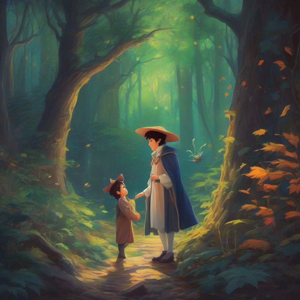 Prince finds a witch in a mysterious forest