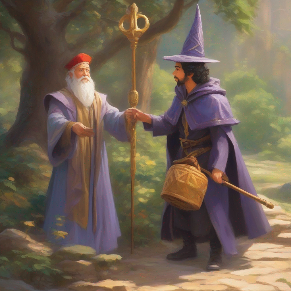 Prince seeks help from a wizard for a cure