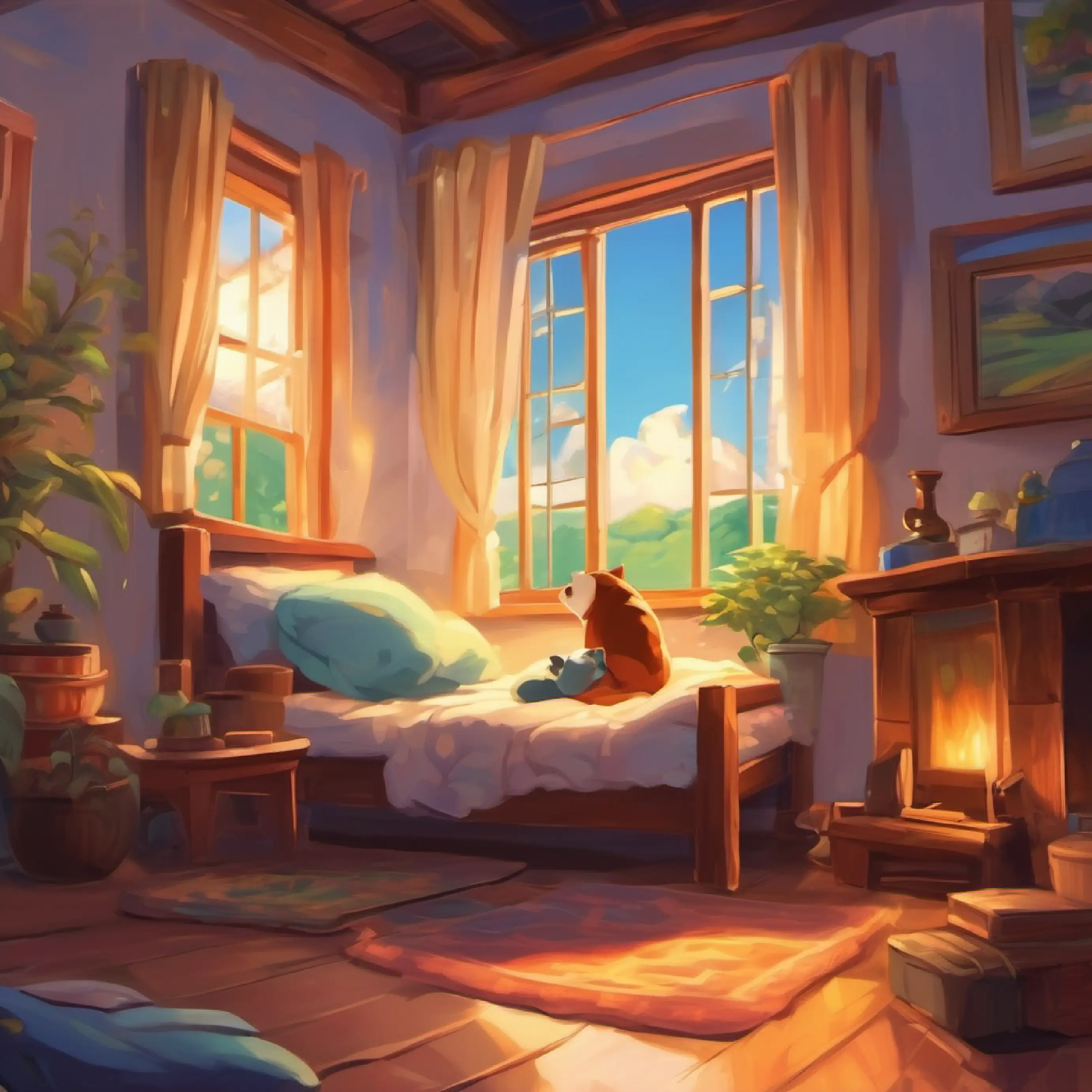 Reflecting on the day's adventures, falling asleep contentedly.