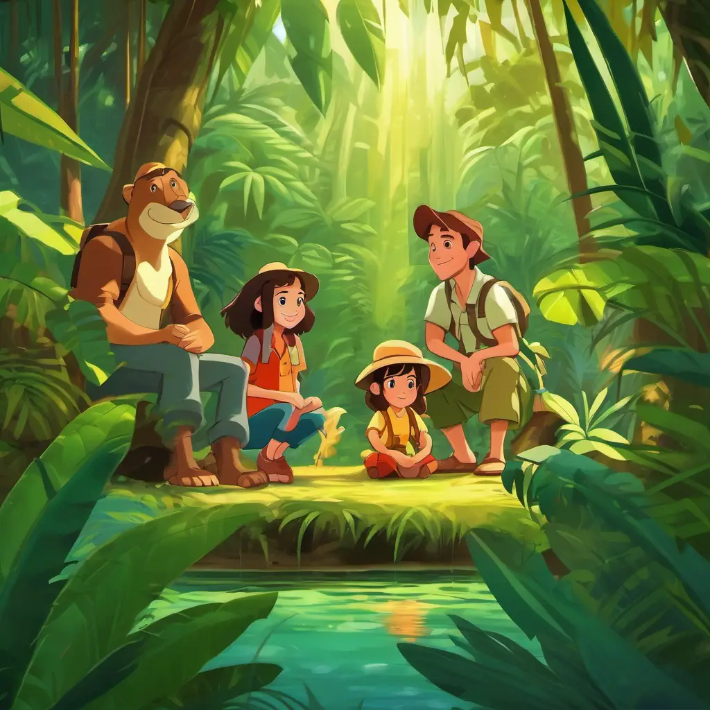 Introduction to the jungle setting and the three main characters