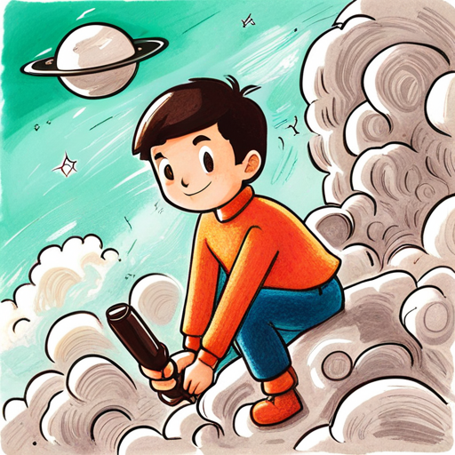 Juanito hablando con extraterrestres en el planeta frío