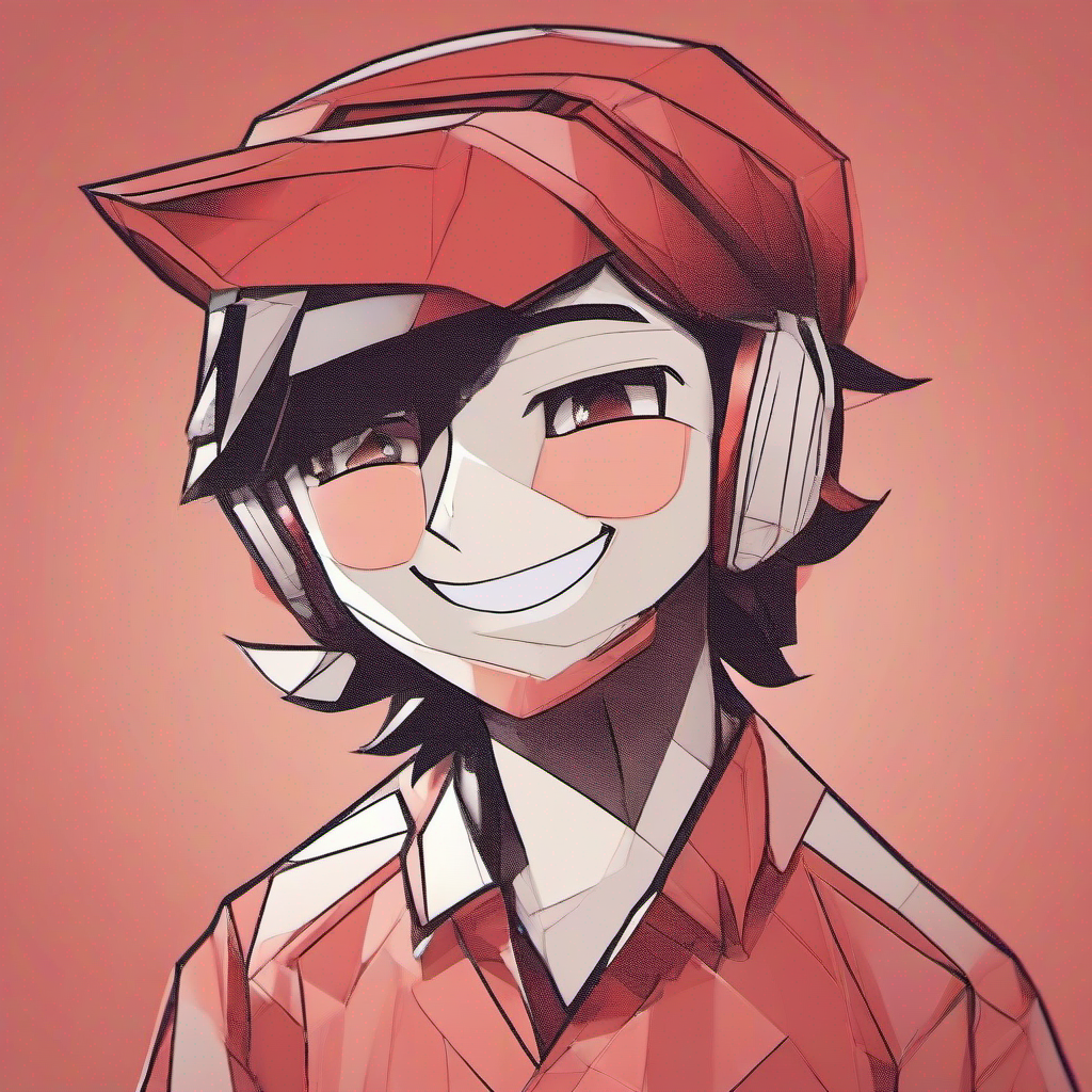 Friendly boy with a red shirt and a big smile with a big smile, remembering to listen