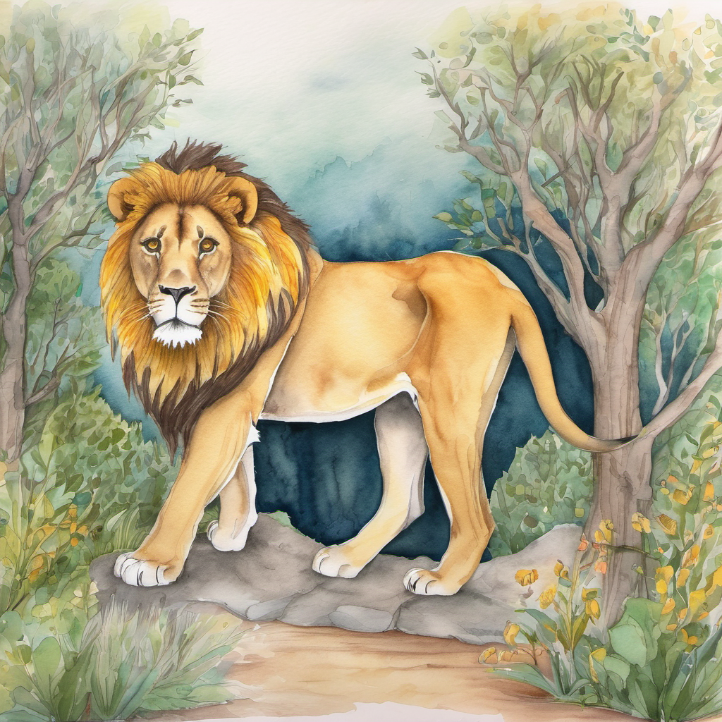 But the lion was always scared of people