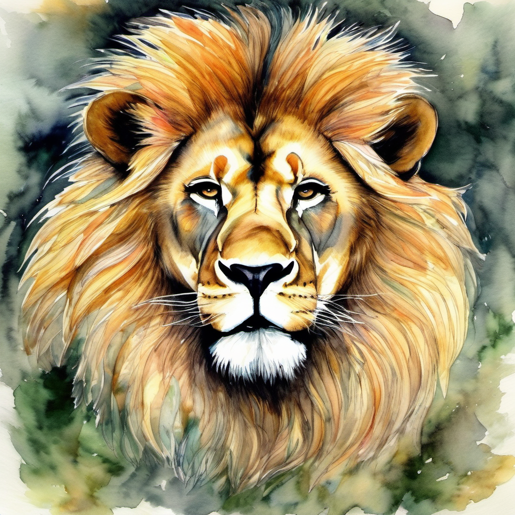 One day, the lion showed his strength and became the king of the jungle