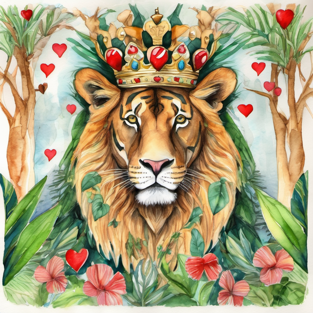 He is the king of hearts and the jungle