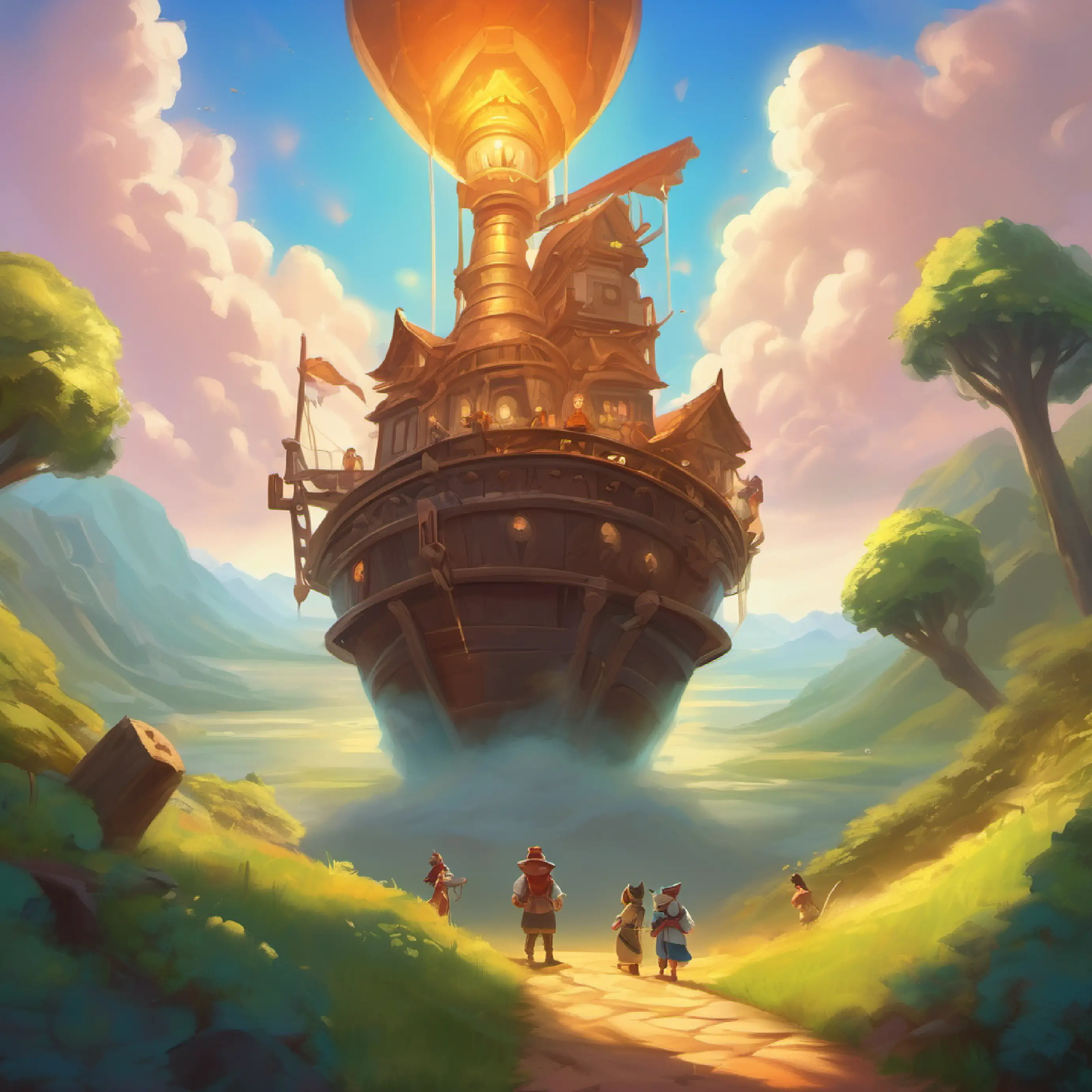 Reaching the artifact, highlighting teamwork and showcasing individual skills. The artifact's magical aura and the final escape.