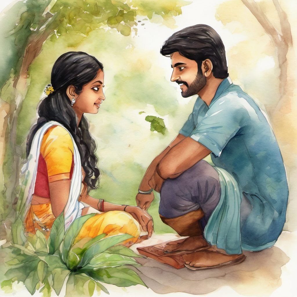 Jyoa noticed the efforts made by both Ravi and Arun, but she found herself increasingly drawn towards Arun. She loved his creativity, his resourcefulness, and his ability to find joy in the simplest of things. Arun's gestures, though seemingly small, held great sincerity and warmth. Ravi, who was always truthful, noticed the connection between Jyoa and Arun. Although it hurt him to see his best friend receiving Jyoa's attention, he understood that love cannot be controlled or forced upon anyone. Ravi cared deeply for both Jyoa and Arun, and the last thing he wanted was to come between them.