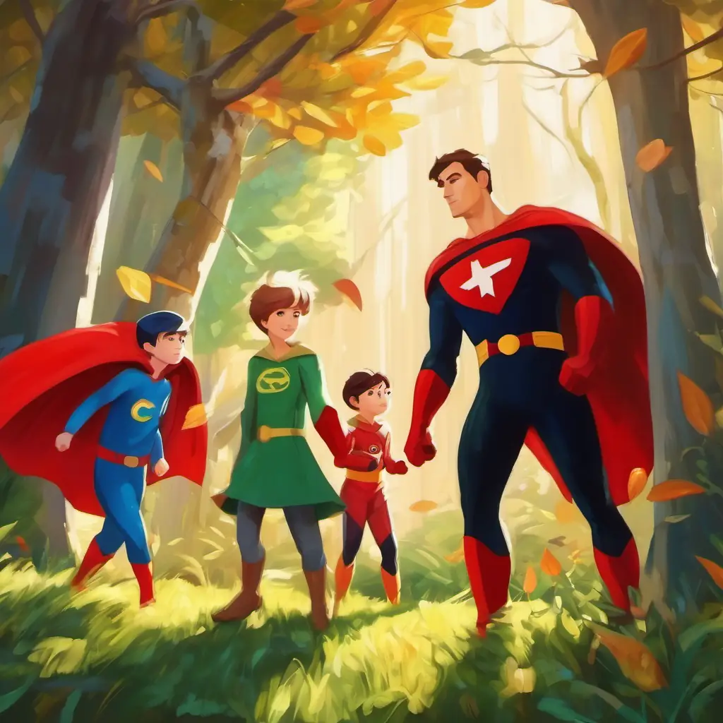 Beginning of their transformation into superheroes