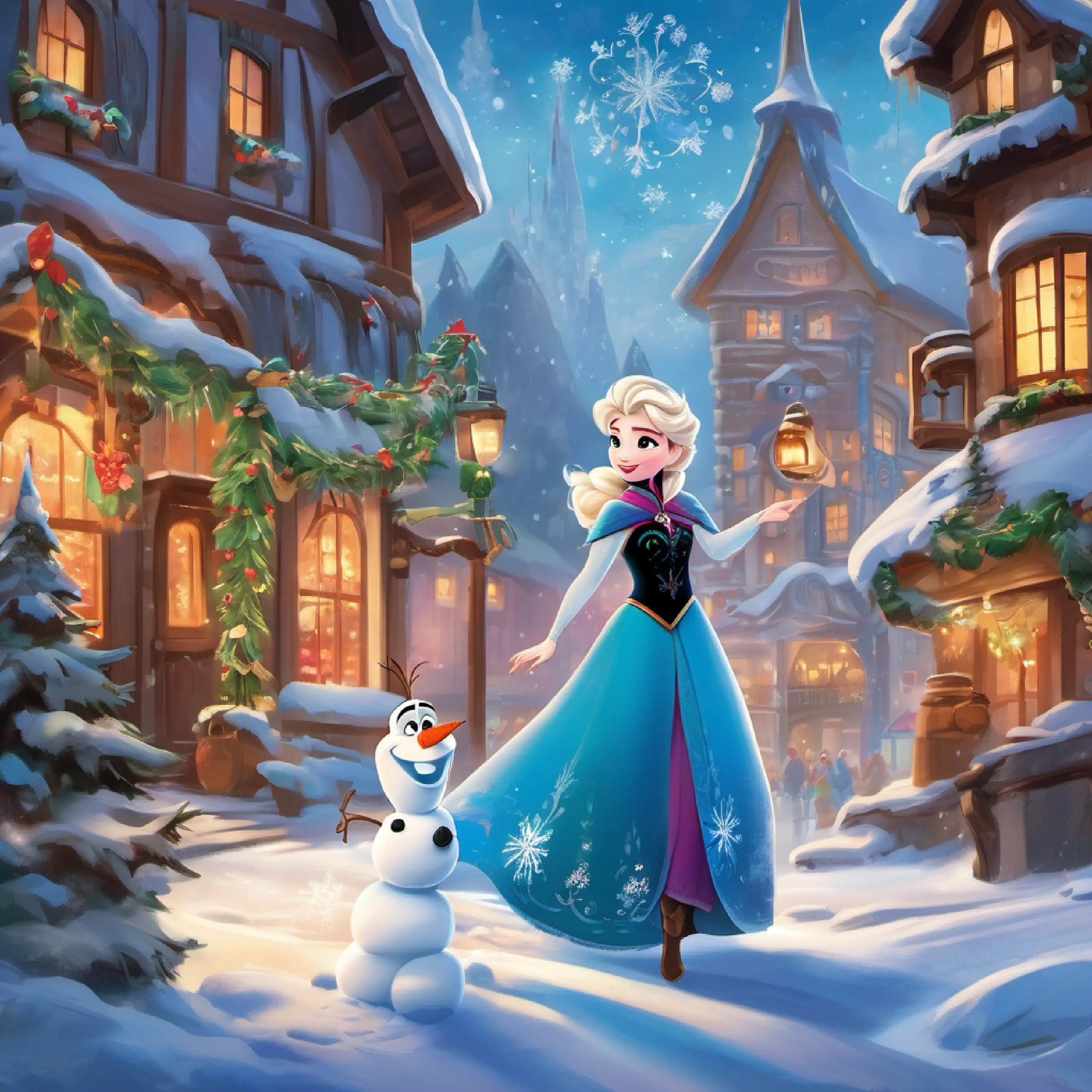 Intrigued and eager to explore her own abilities further, Elsa embarks on a personal quest to learn the secrets of the Frozen Magic spell. With the support of her sister Anna, the lovable snowman Olaf, and the brave mountain man Kristoff, Elsa sets out on a daring adventure beyond the borders of Arendelle.