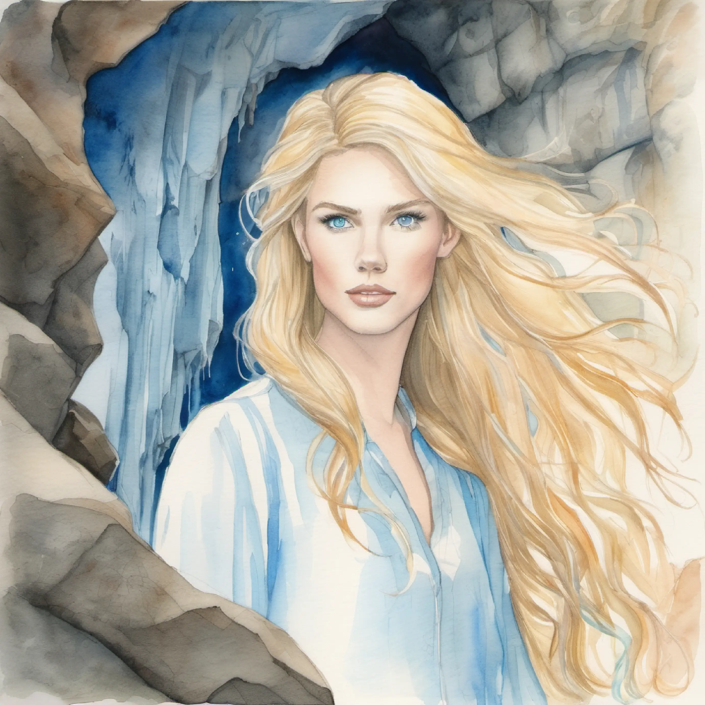 Introduction to Tall, blonde hair, blue eyes, youthful, living under a spell in a cave.